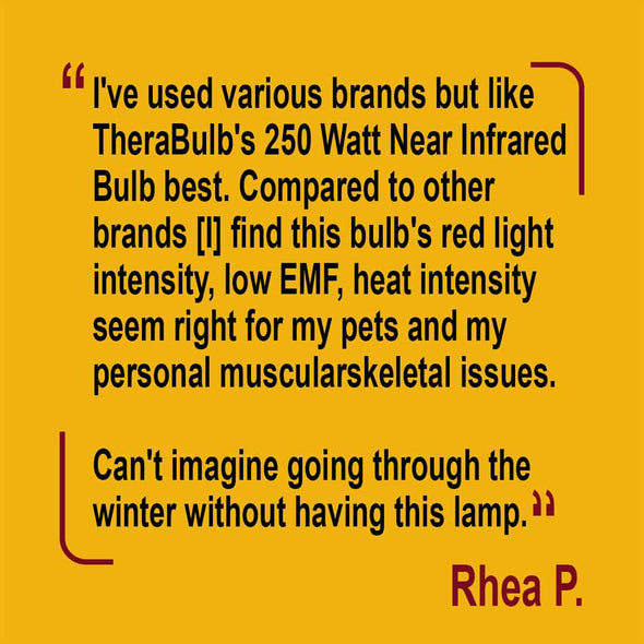 review of infrared bulb 250W
