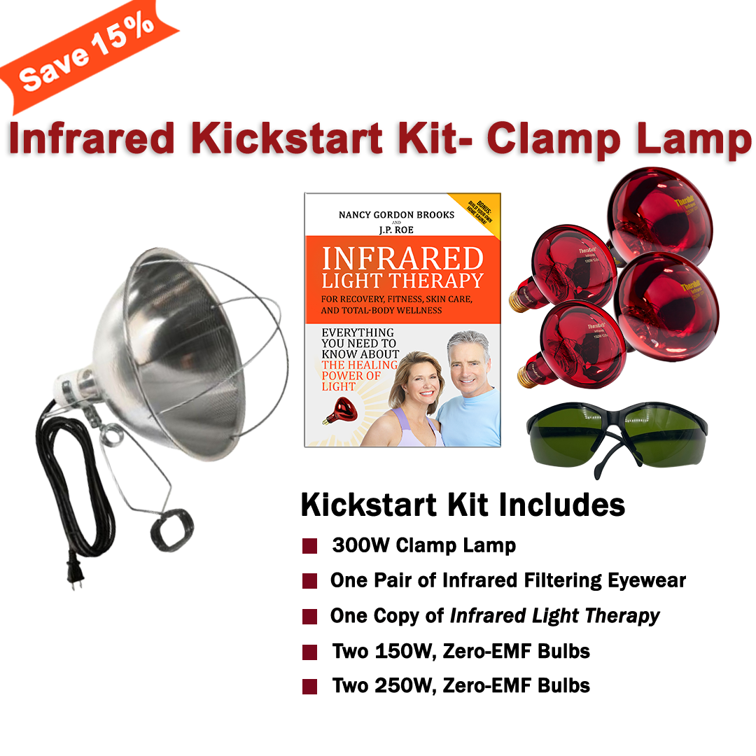 TheraBulb Near Infrared Incandescent Heat Lamp Kickstart Kit-Clamp