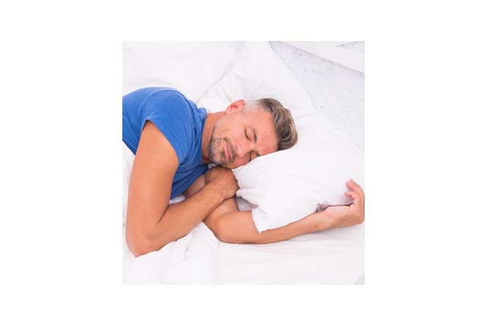 image of man sleeping