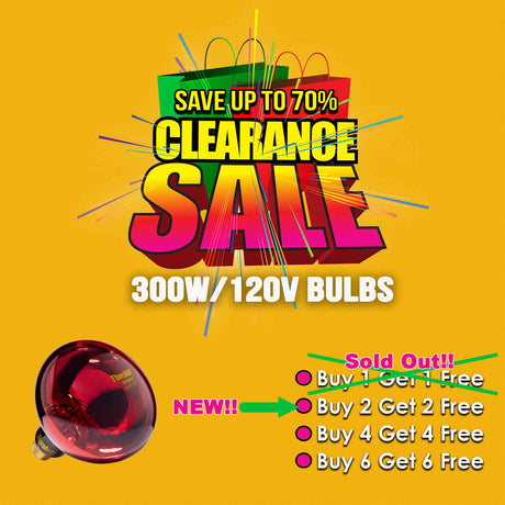 TheraBulb 300W Near Infrared Bulbs – Clearance Sale