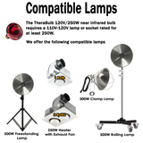 250W Near Infrared Heat Bulb 120V US, Canada, Mexico | TheraBulb