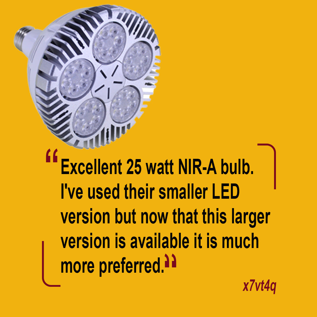 25W Near Infrared LED Bulb Universal Voltage | TheraBulb