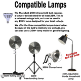 25W Near Infrared LED Bulb Universal Voltage | TheraBulb