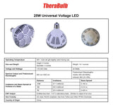 25W Near Infrared LED Bulb Universal Voltage | TheraBulb