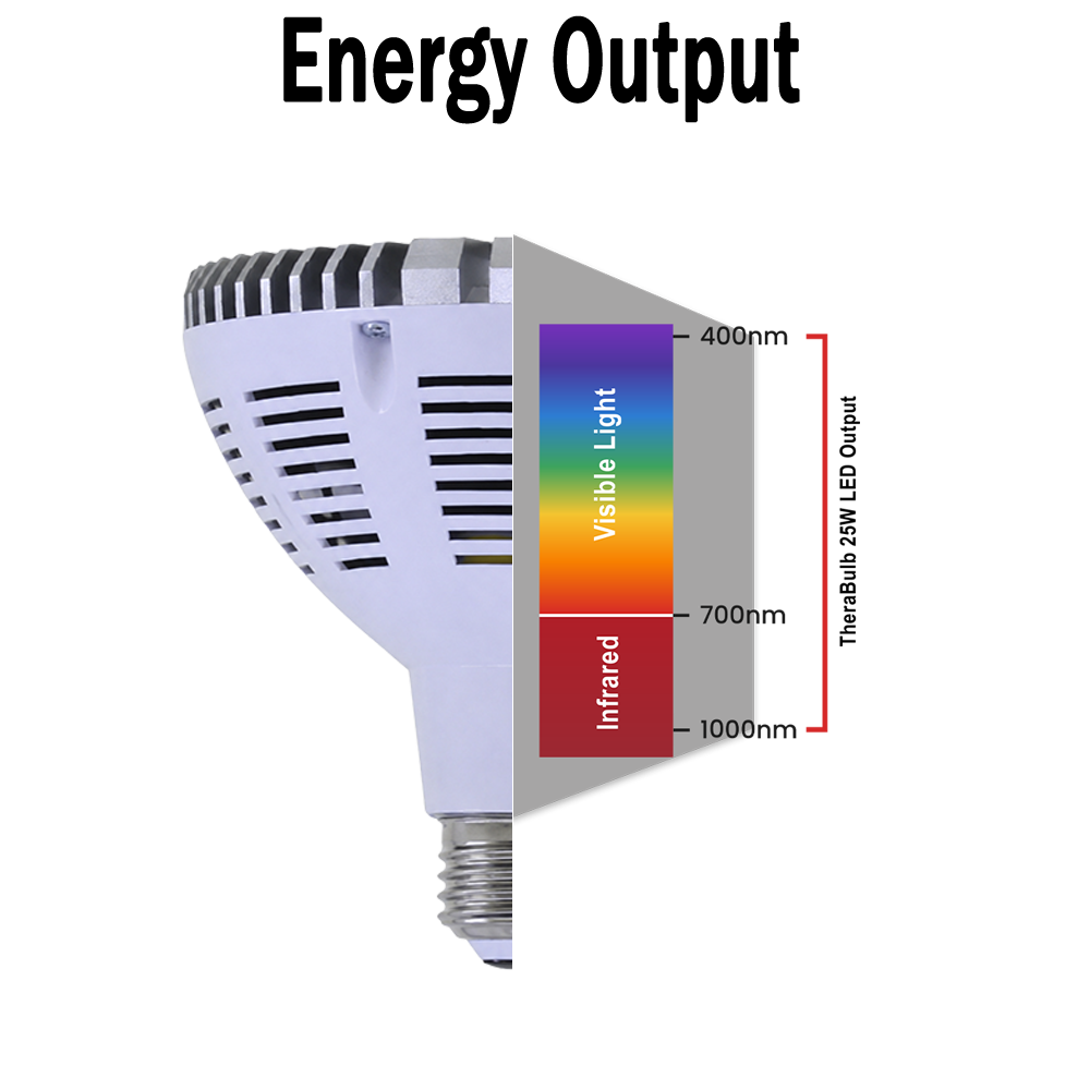 25W Near Infrared LED Bulb Universal Voltage | TheraBulb