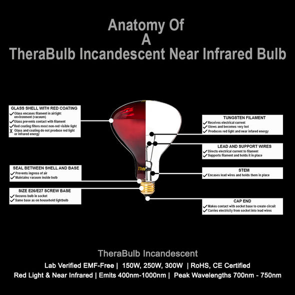 Near Infrared Bulb Small Form - 150 Watt (120V for North America)