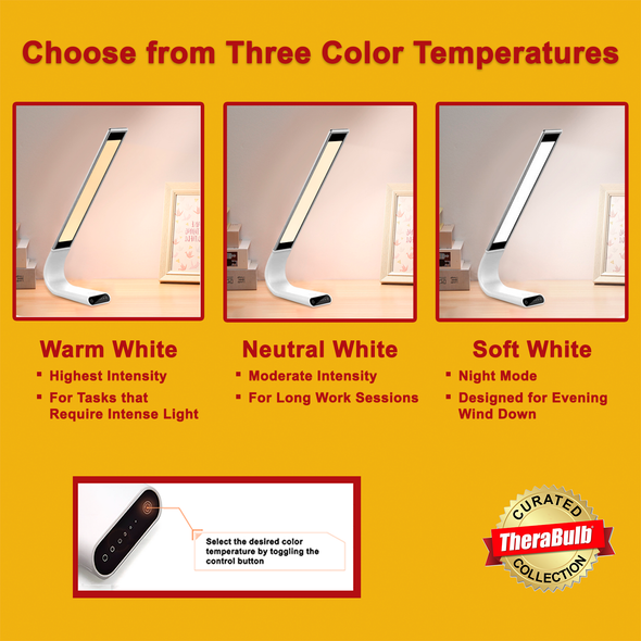 Oculamp Cordless Blue Blocking Desk Lamp