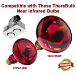 250W Infrared Heater-Ventilation Fan, 2 Bulbs