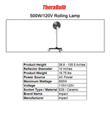 500W Rolling Lamp