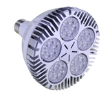 Universal voltage, 25W lab-certified LED red light / near infrared bulb for wellness and sauna use. 
