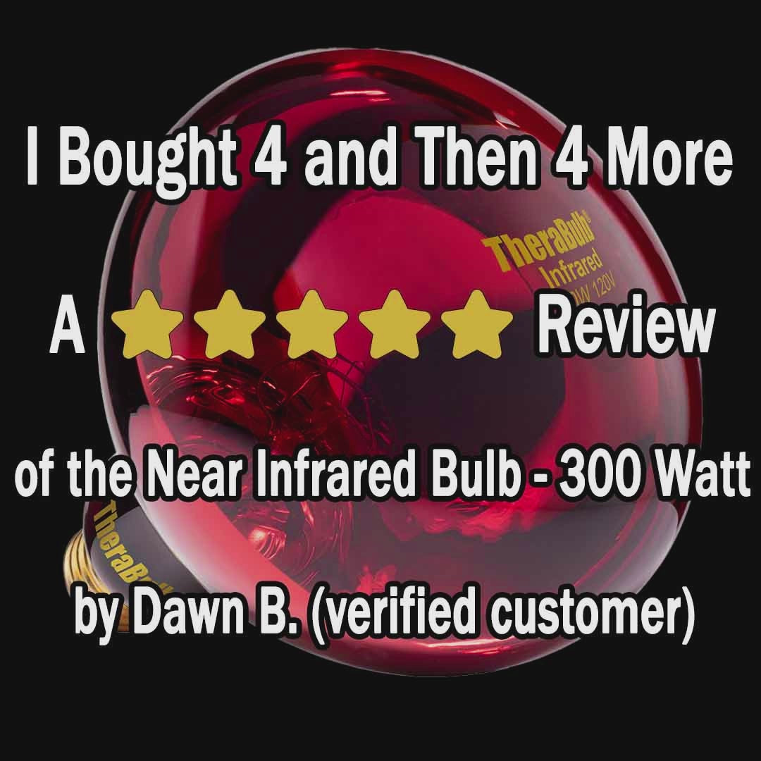 300W Near Infrared Heat Bulb 240V Europe, Asia, Africa & Oceania | TheraBulb